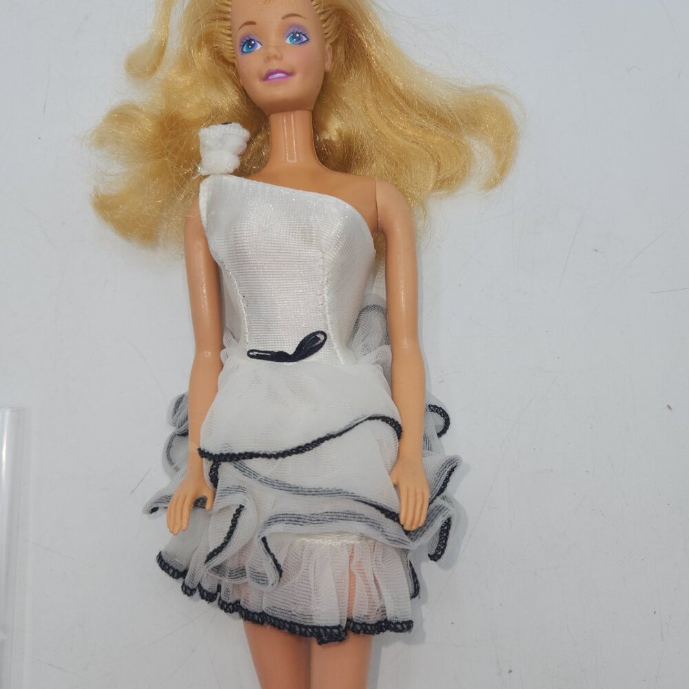 Vintage Black and White Barbie Dress with Tag Dress Only